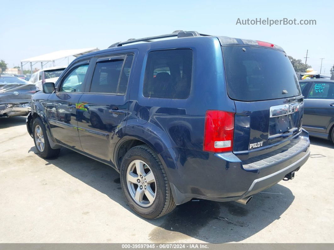 2009 Honda Pilot Ex-l Blue vin: 5FNYF48679B033013