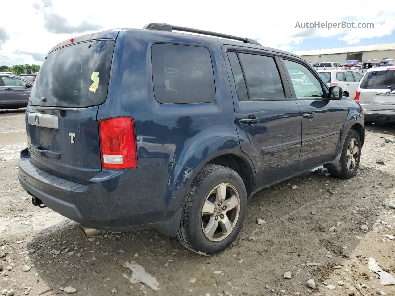 2009 Honda Pilot Exl Blue vin: 5FNYF48679B036204