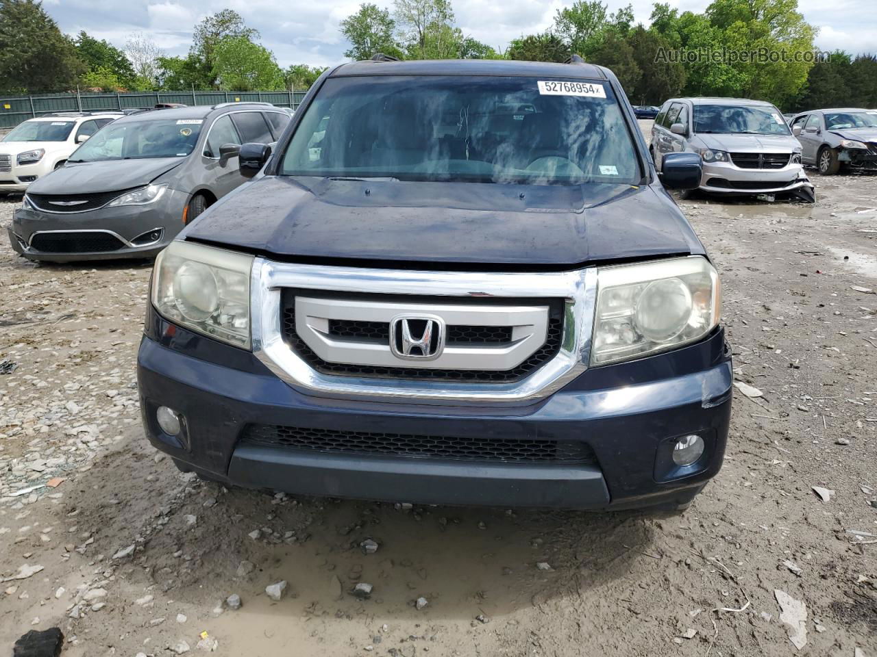 2009 Honda Pilot Exl Blue vin: 5FNYF48679B036204