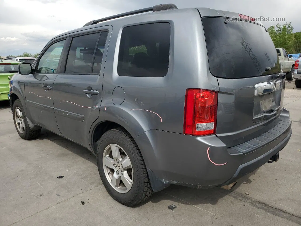 2009 Honda Pilot Exl Серый vin: 5FNYF48679B042522