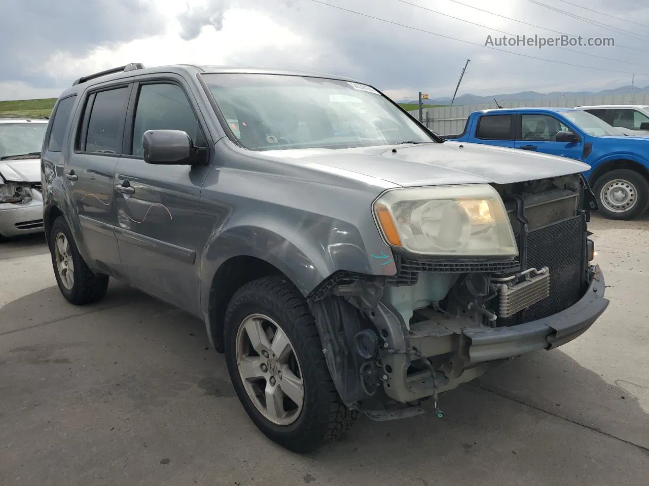 2009 Honda Pilot Exl Gray vin: 5FNYF48679B042522