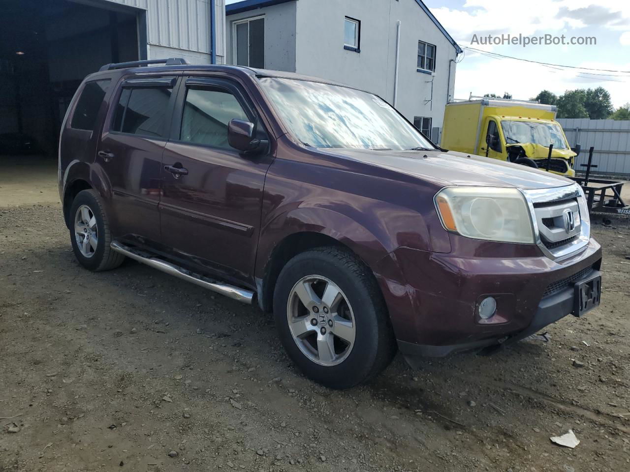 2009 Honda Pilot Exl Burgundy vin: 5FNYF48689B019105