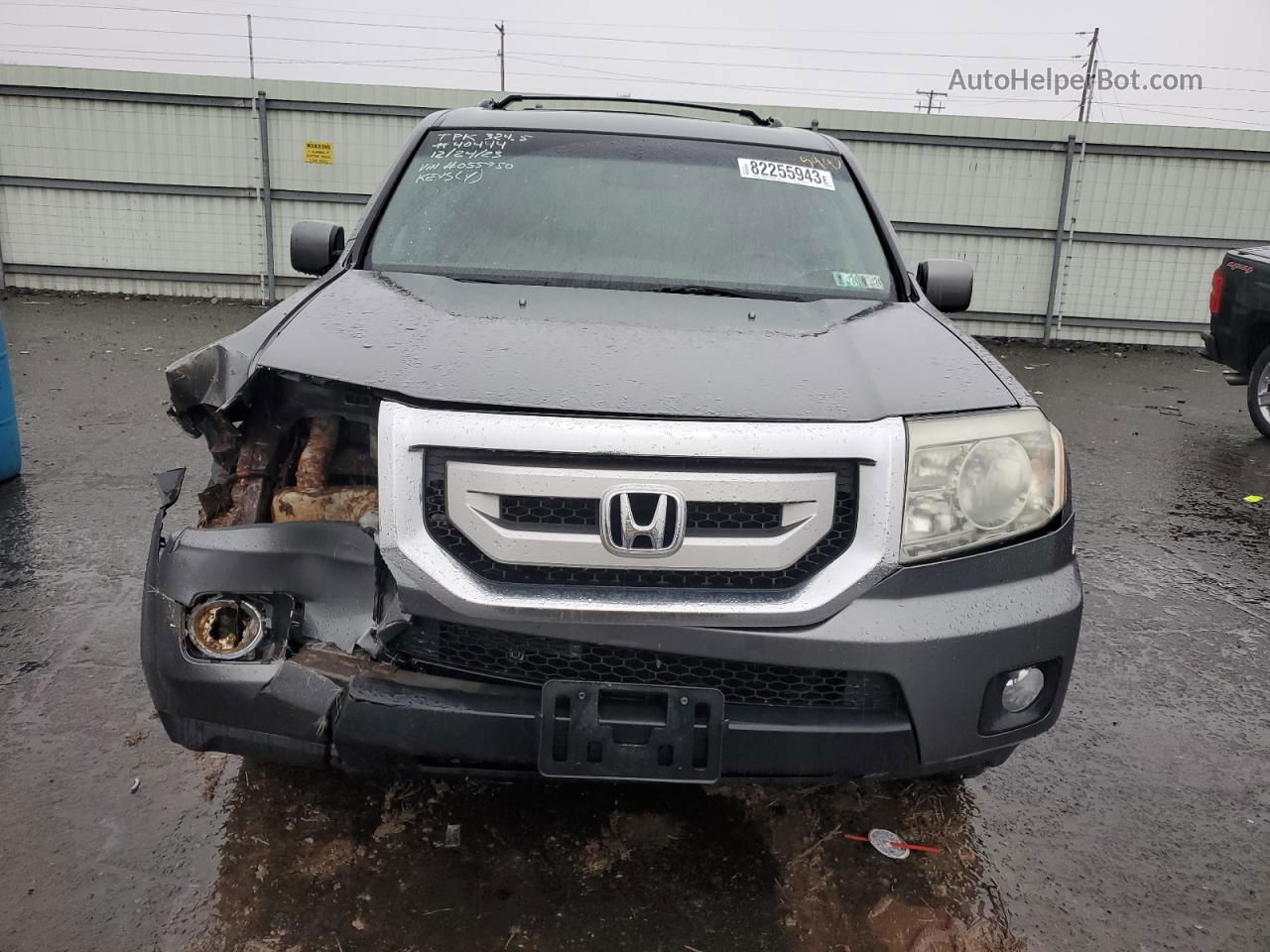 2009 Honda Pilot Exl Gray vin: 5FNYF48689B055750