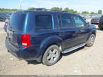 2009 Honda Pilot Ex-l Blue vin: 5FNYF48699B025396