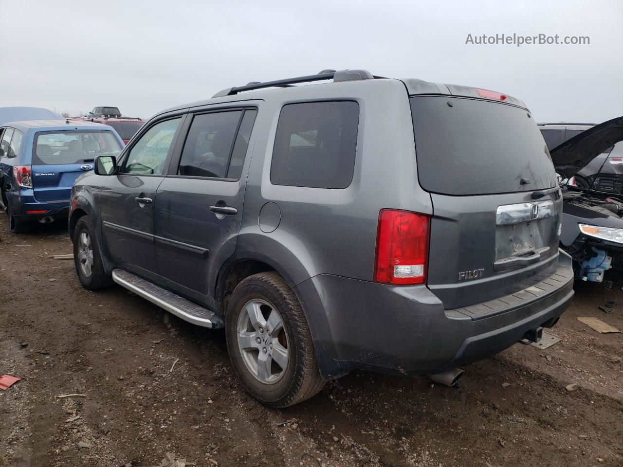 2009 Honda Pilot Exl Gray vin: 5FNYF486X9B021213