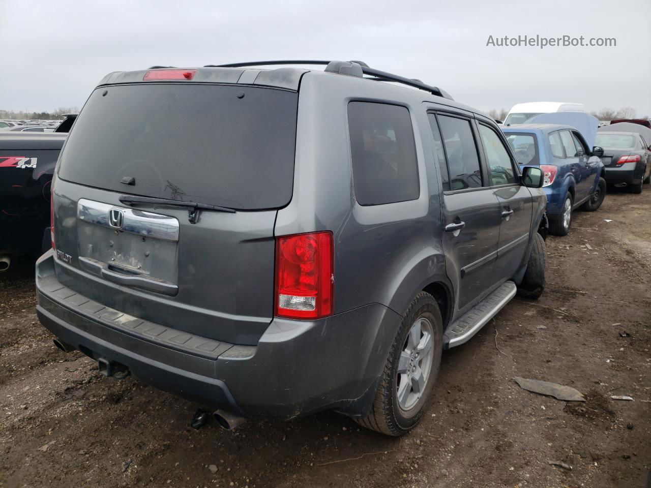 2009 Honda Pilot Exl Gray vin: 5FNYF486X9B021213