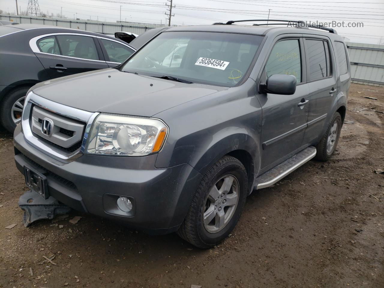 2009 Honda Pilot Exl Gray vin: 5FNYF486X9B021213