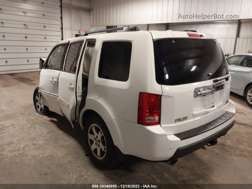 2009 Honda Pilot Touring White vin: 5FNYF48819B022669