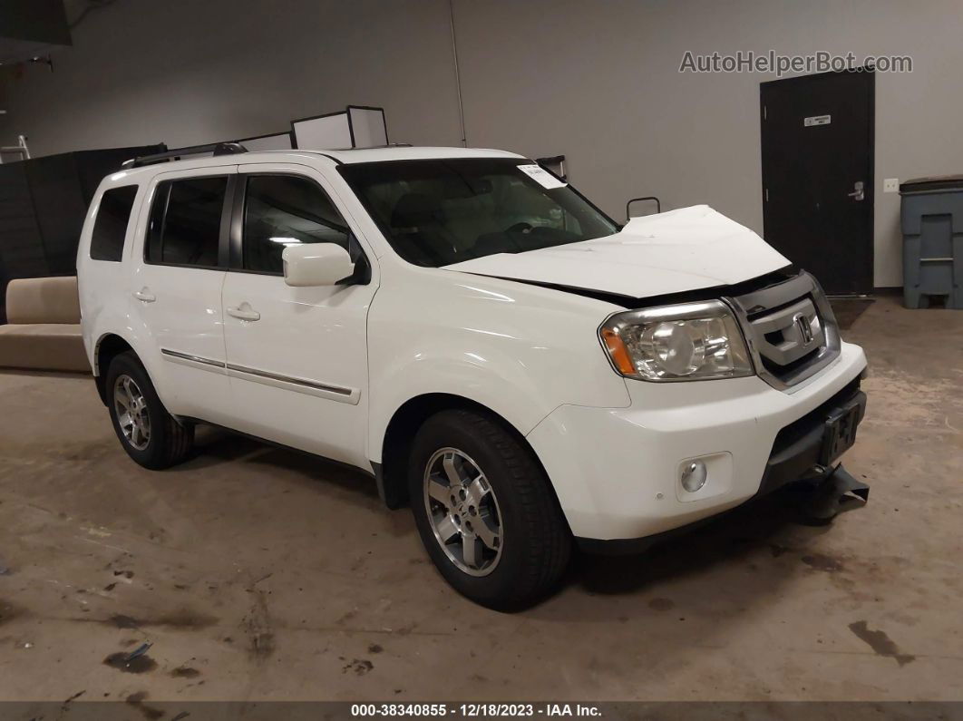 2009 Honda Pilot Touring White vin: 5FNYF48819B022669