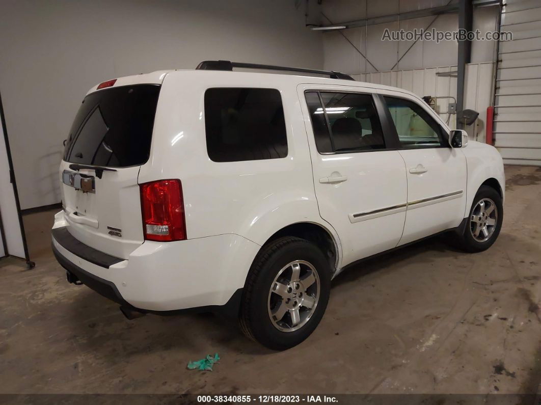 2009 Honda Pilot Touring White vin: 5FNYF48819B022669