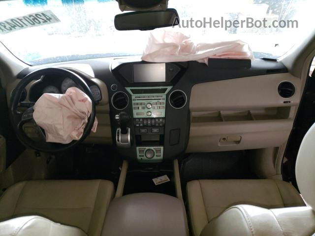 2009 Honda Pilot Touring Бордовый vin: 5FNYF48819B034952