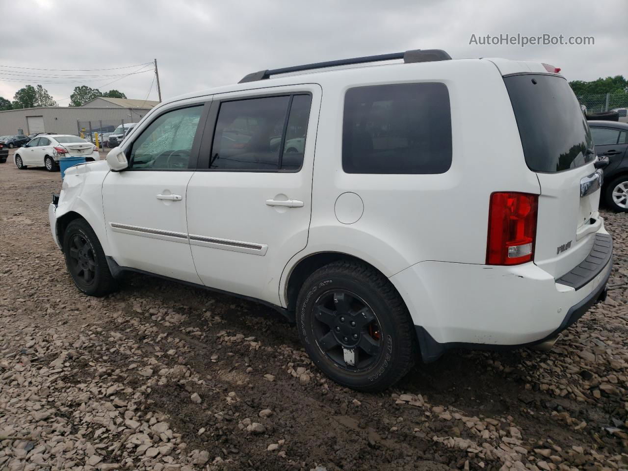 2009 Honda Pilot Touring White vin: 5FNYF48839B035049