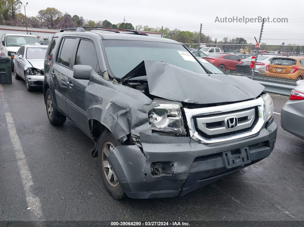 2009 Honda Pilot Touring Gray vin: 5FNYF48889B022376