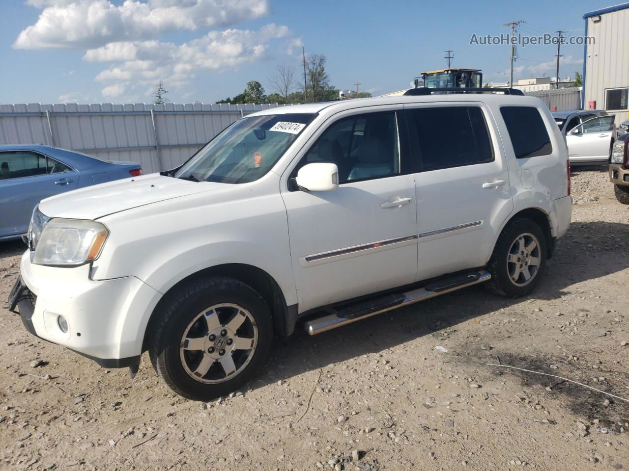 2009 Honda Pilot Touring White vin: 5FNYF48899B022676