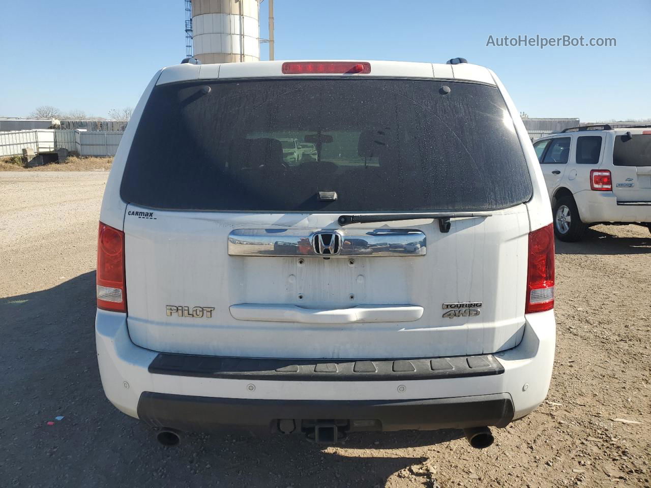 2009 Honda Pilot Touring White vin: 5FNYF48899B030373