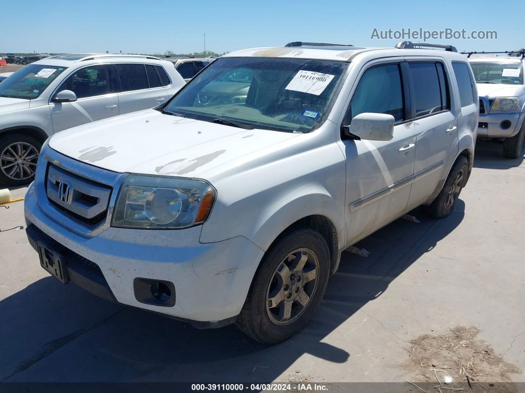 2009 Honda Pilot Touring White vin: 5FNYF48909B039777