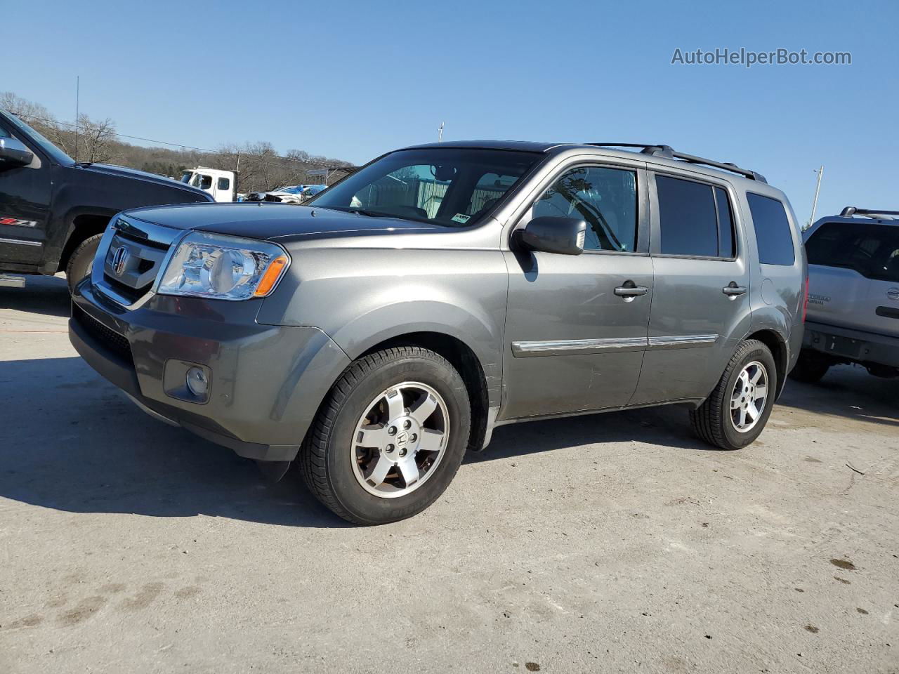 2009 Honda Pilot Touring Серый vin: 5FNYF48929B007073