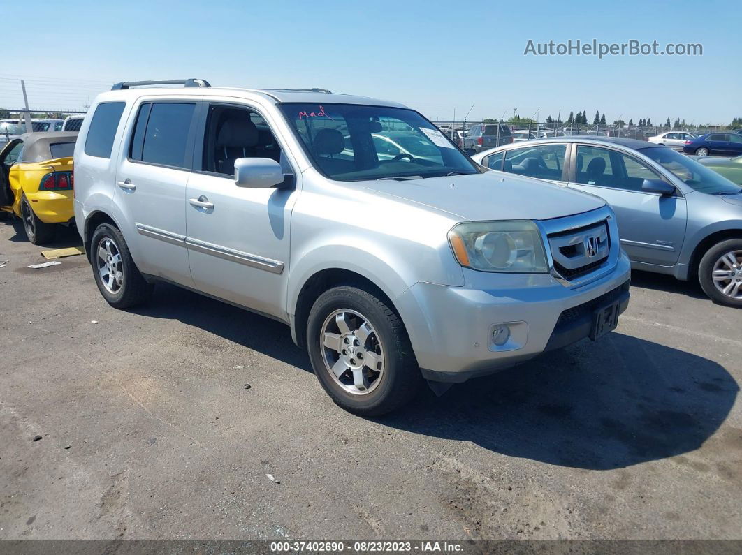 2009 Honda Pilot Touring Silver vin: 5FNYF48929B019014