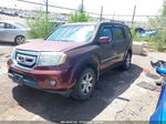 2009 Honda Pilot Touring Maroon vin: 5FNYF48949B006510