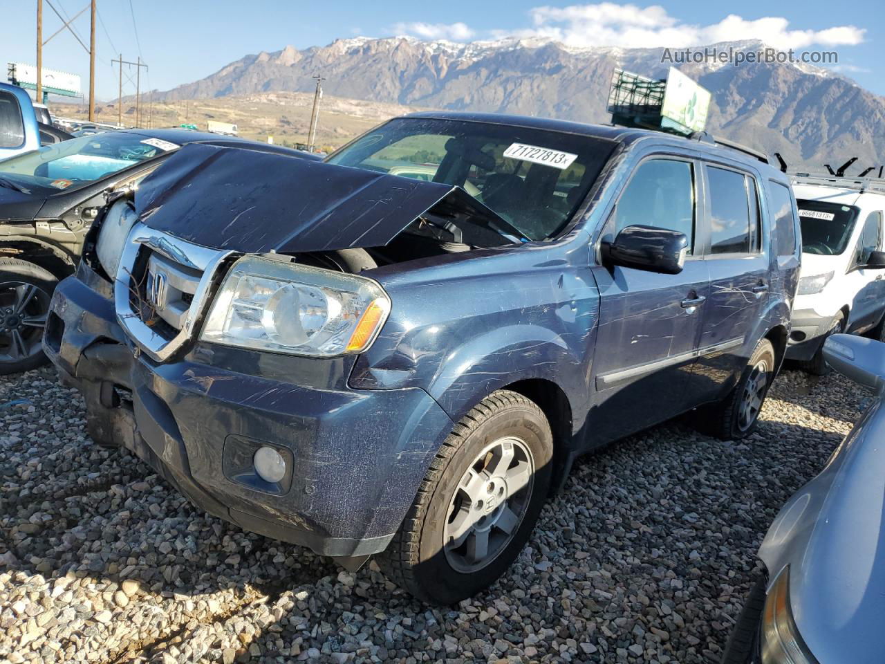 2009 Honda Pilot Touring Blue vin: 5FNYF48959B029973