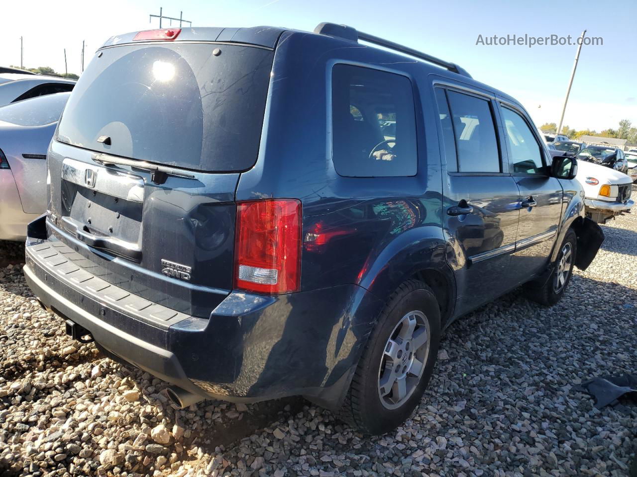 2009 Honda Pilot Touring Blue vin: 5FNYF48959B029973