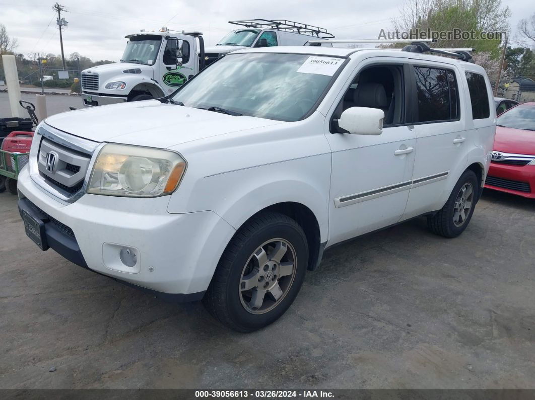 2009 Honda Pilot Touring White vin: 5FNYF48969B026211