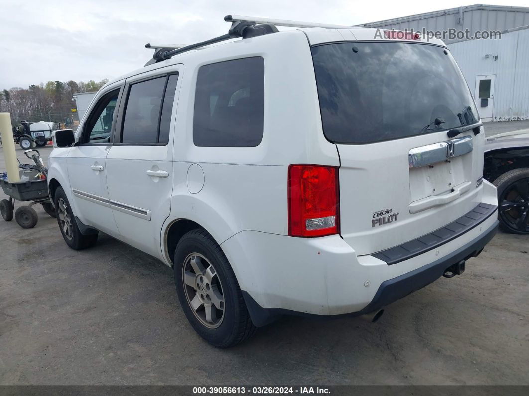 2009 Honda Pilot Touring White vin: 5FNYF48969B026211