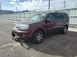 2009 Honda Pilot Touring Burgundy vin: 5FNYF48979B014570