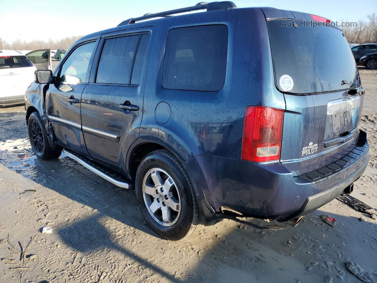 2009 Honda Pilot Touring Серый vin: 5FNYF48979B052199