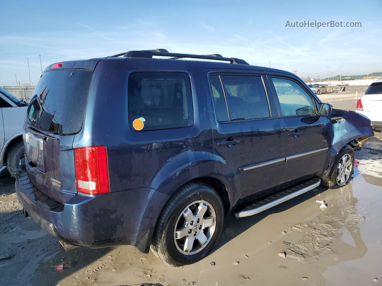 2009 Honda Pilot Touring Серый vin: 5FNYF48979B052199