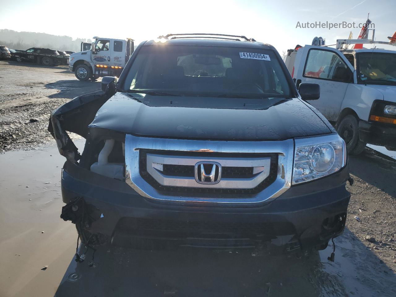 2009 Honda Pilot Touring Gray vin: 5FNYF48979B052199