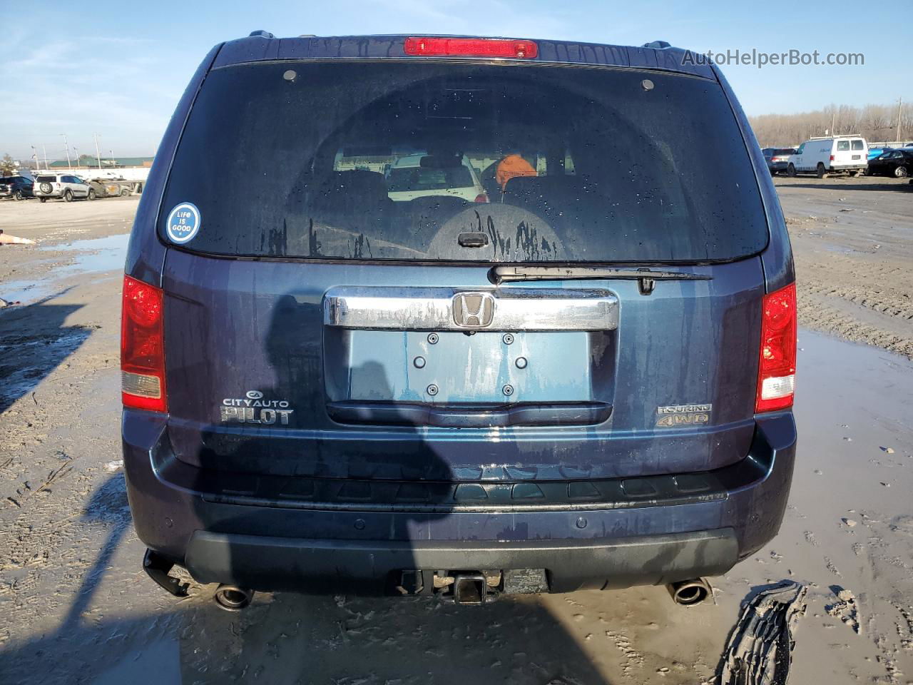 2009 Honda Pilot Touring Gray vin: 5FNYF48979B052199