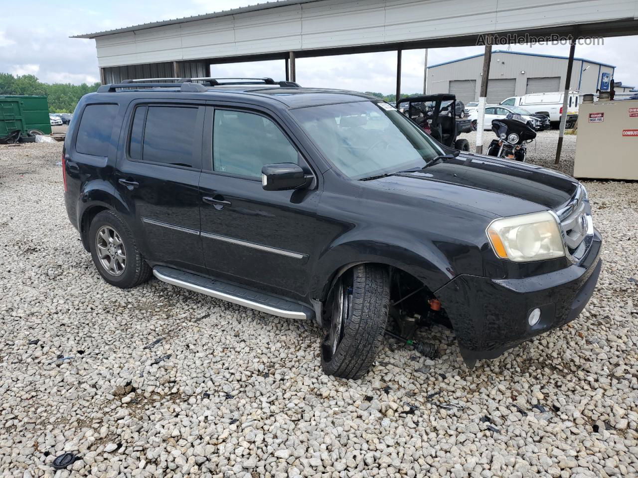 2009 Honda Pilot Touring Black vin: 5FNYF48989B026310