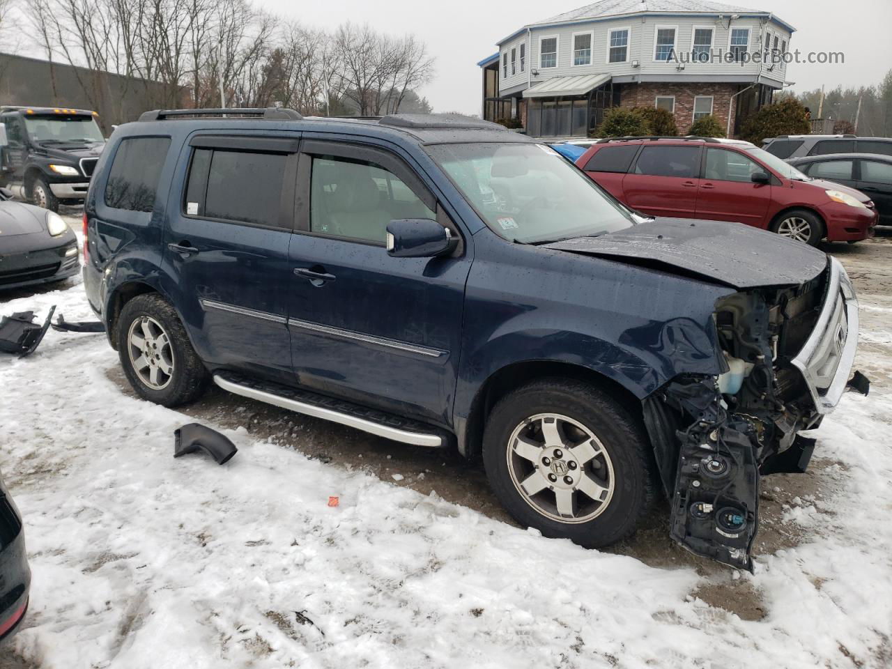 2009 Honda Pilot Touring Blue vin: 5FNYF48989B028557