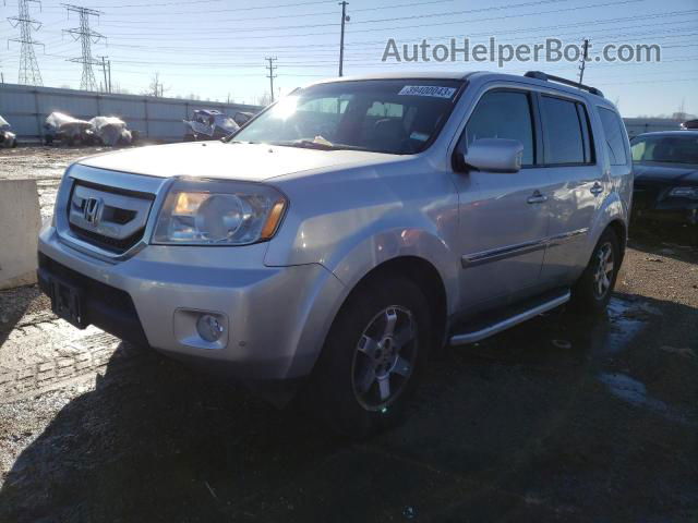 2009 Honda Pilot Touring Silver vin: 5FNYF48999B023481