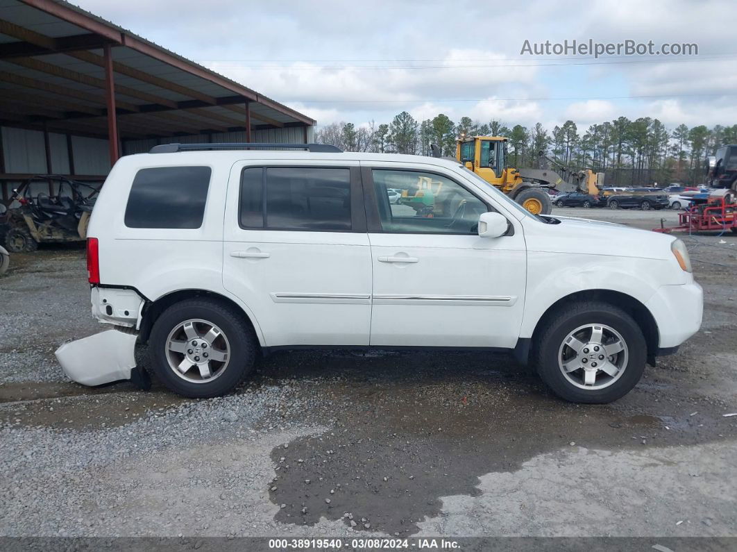 2009 Honda Pilot Touring White vin: 5FNYF48999B046937