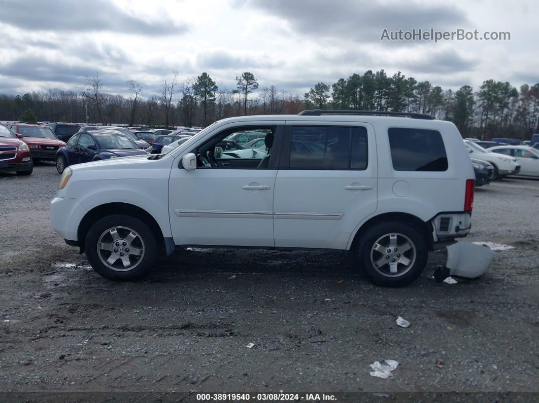 2009 Honda Pilot Touring White vin: 5FNYF48999B046937