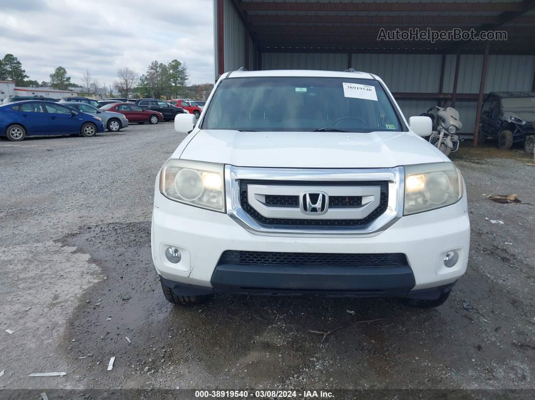 2009 Honda Pilot Touring White vin: 5FNYF48999B046937