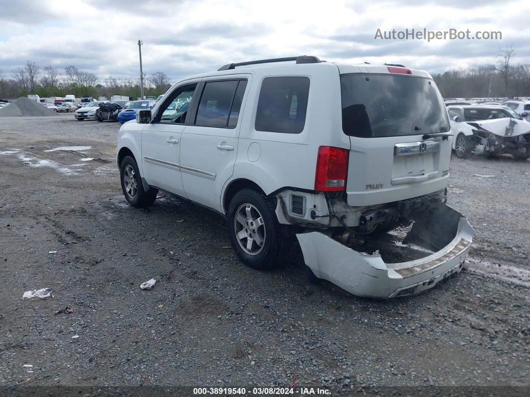 2009 Honda Pilot Touring White vin: 5FNYF48999B046937