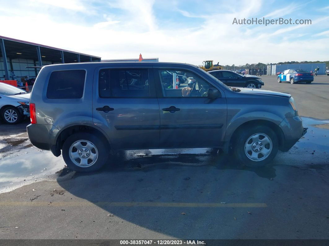 2015 Honda Pilot Lx Gray vin: 5FNYF4H20FB015073