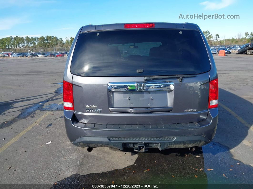 2015 Honda Pilot Lx Gray vin: 5FNYF4H20FB015073