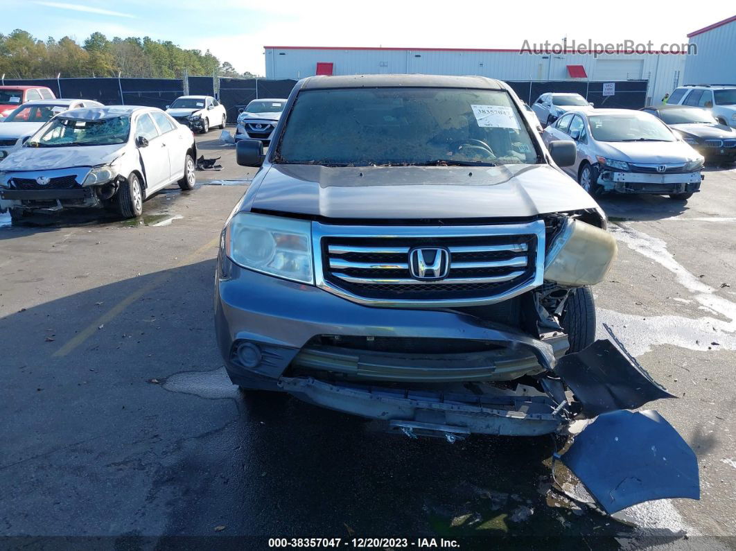 2015 Honda Pilot Lx Gray vin: 5FNYF4H20FB015073