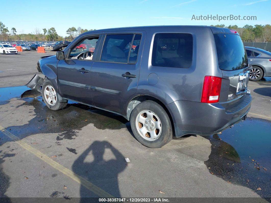 2015 Honda Pilot Lx Gray vin: 5FNYF4H20FB015073