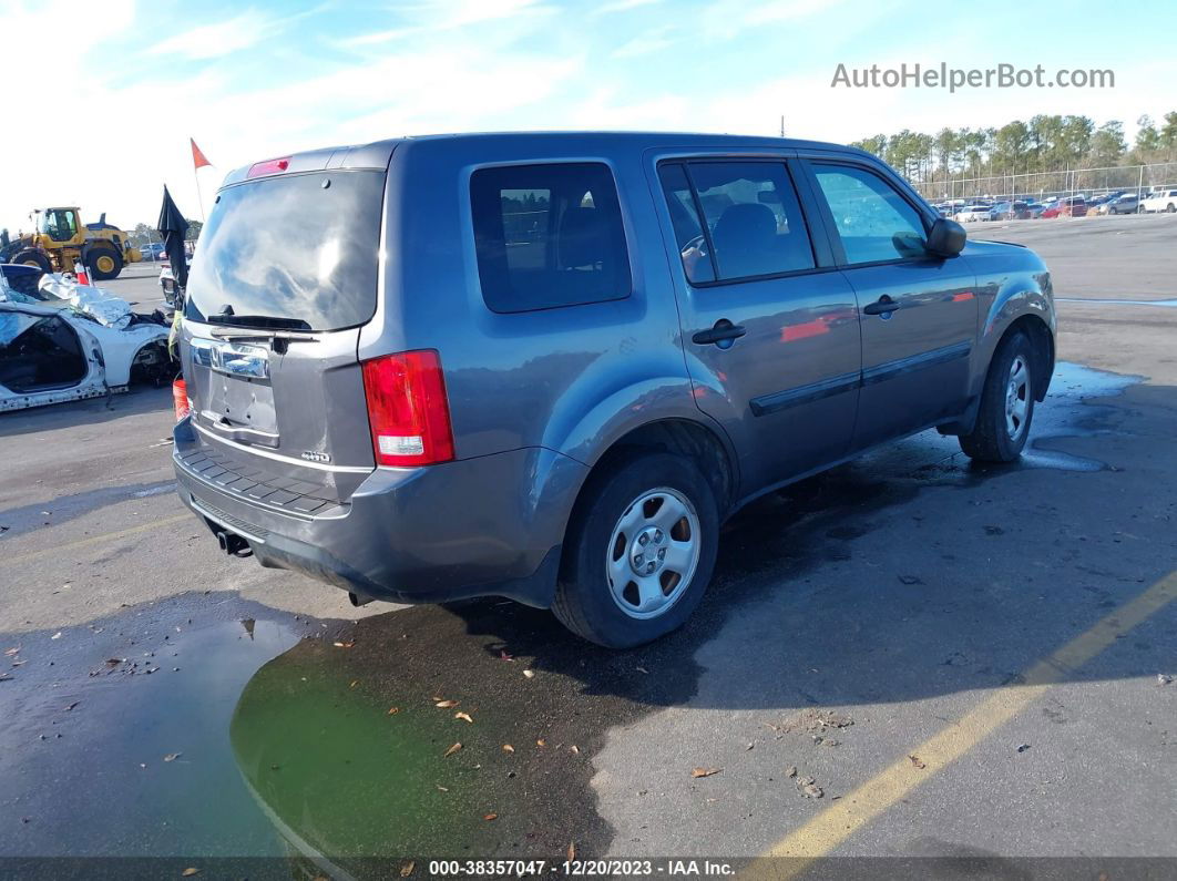 2015 Honda Pilot Lx Gray vin: 5FNYF4H20FB015073