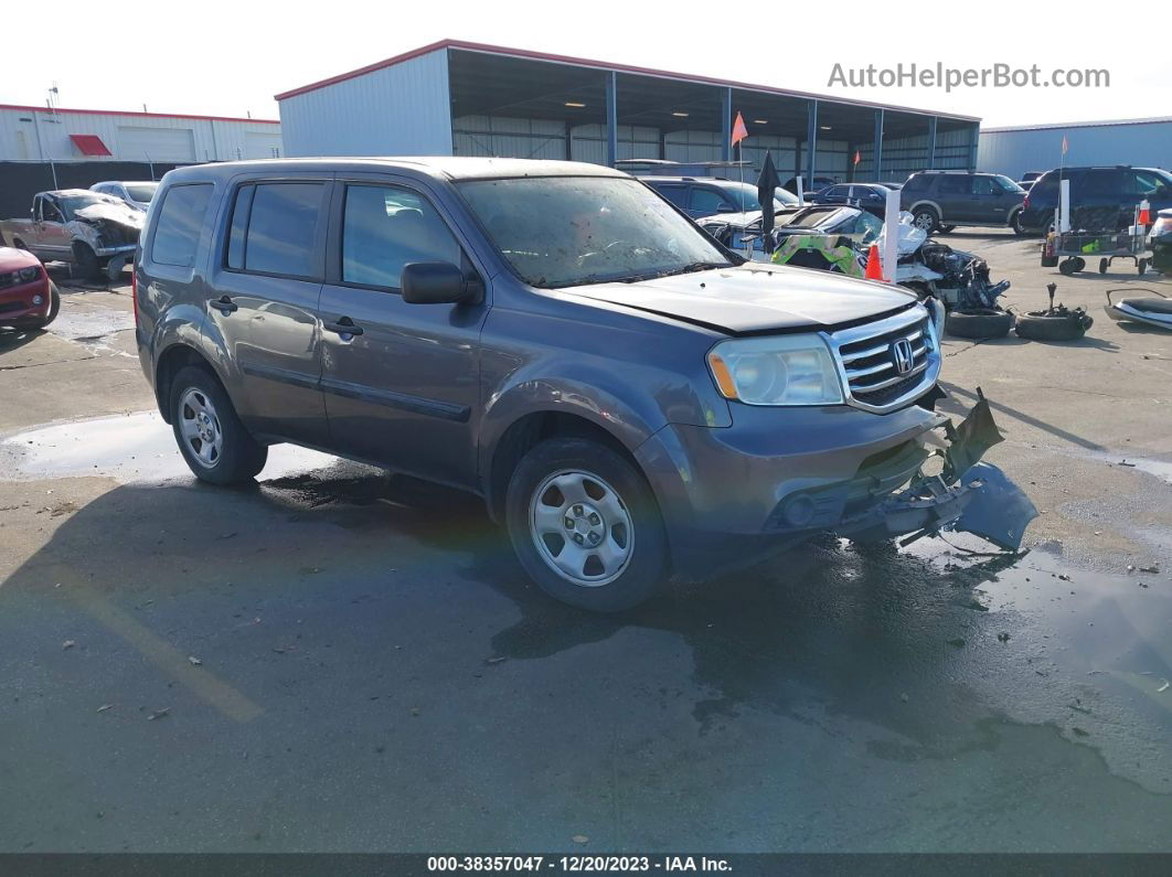 2015 Honda Pilot Lx Gray vin: 5FNYF4H20FB015073