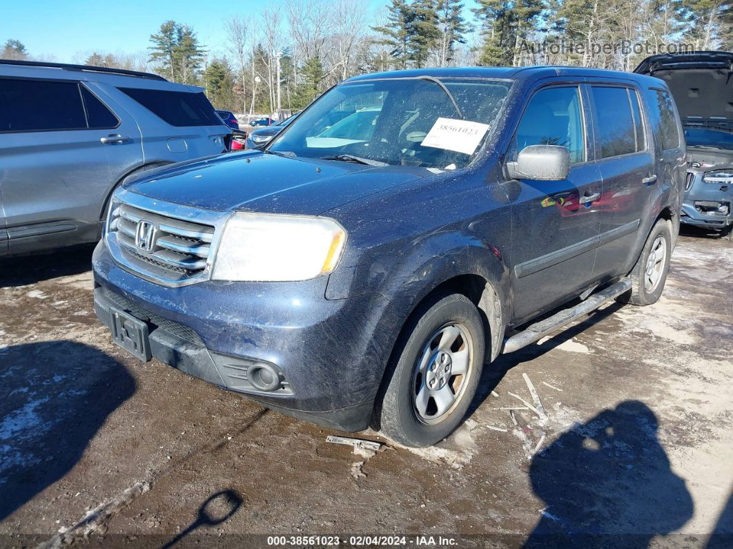 2015 Honda Pilot Lx Blue vin: 5FNYF4H20FB040121