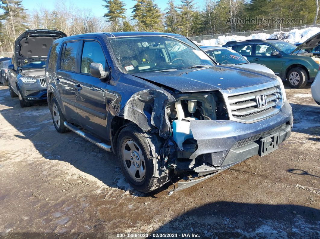 2015 Honda Pilot Lx Blue vin: 5FNYF4H20FB040121