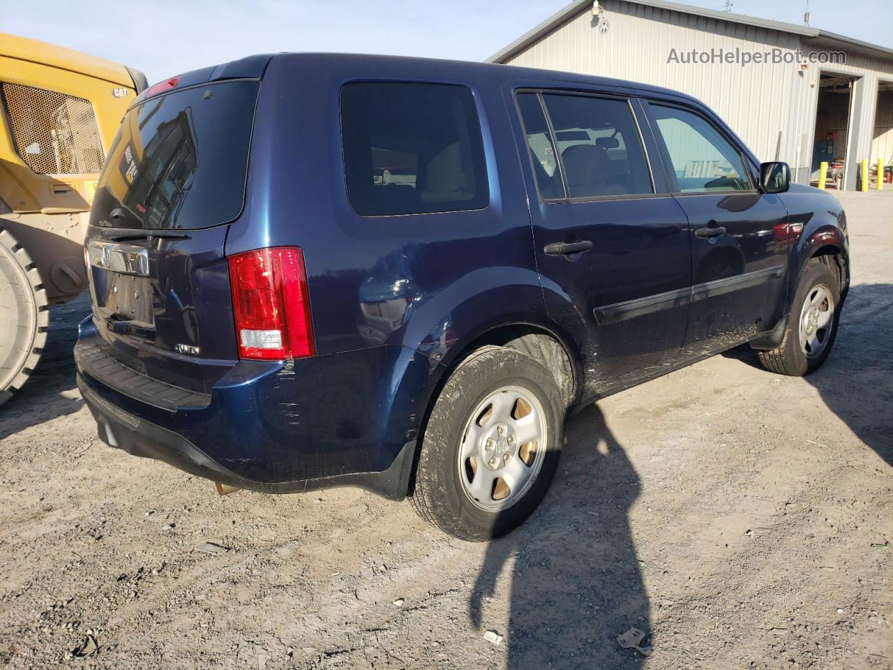 2013 Honda Pilot Lx Blue vin: 5FNYF4H21DB008775