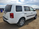 2013 Honda Pilot Lx White vin: 5FNYF4H21DB048130