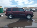 2015 Honda Pilot Lx Maroon vin: 5FNYF4H21FB015762